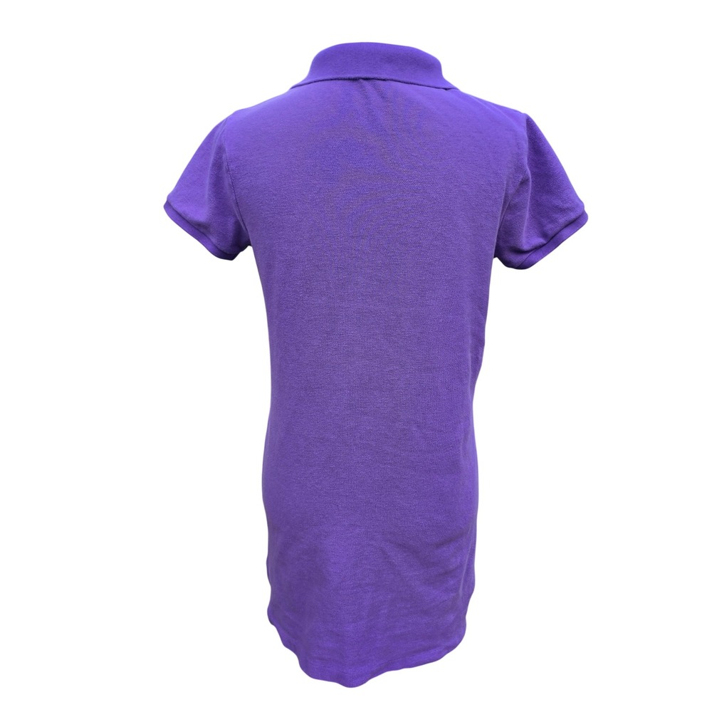 Polo Ralph Lauren 49S Womens Purple The Mesh Mini Short Sleeve Polo Dress Size M - Picture 5 of 9
